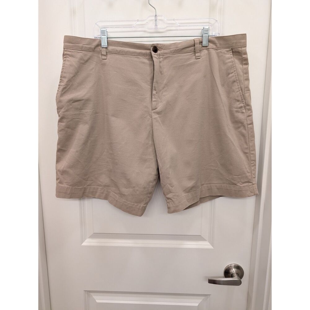 Ted Baker London Mens 38R Tan Beige Chino Shorts Flat Front Stretch Casual